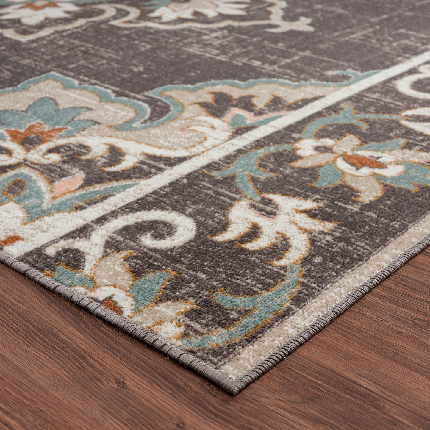 ANTIQ-81461 Classic/Traditional Machine Made Brown Polypropylene Indoor/Outdoor Area Rugs - LR Home