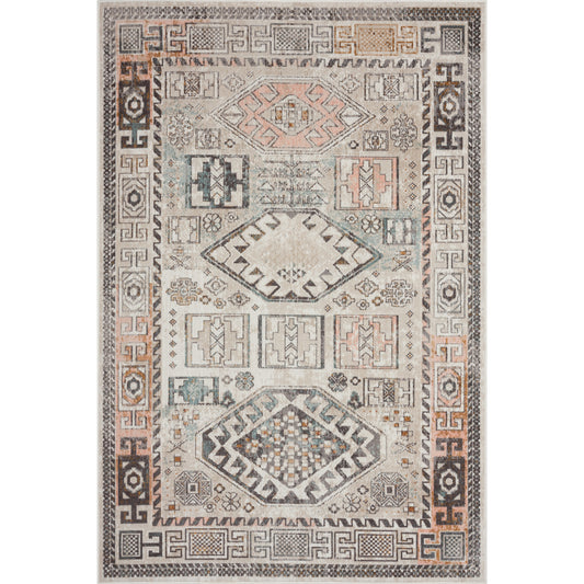 Ox Bay Cream/Brown Southwestern Geometric Indoor/Outdoor Area Rug - Silo view