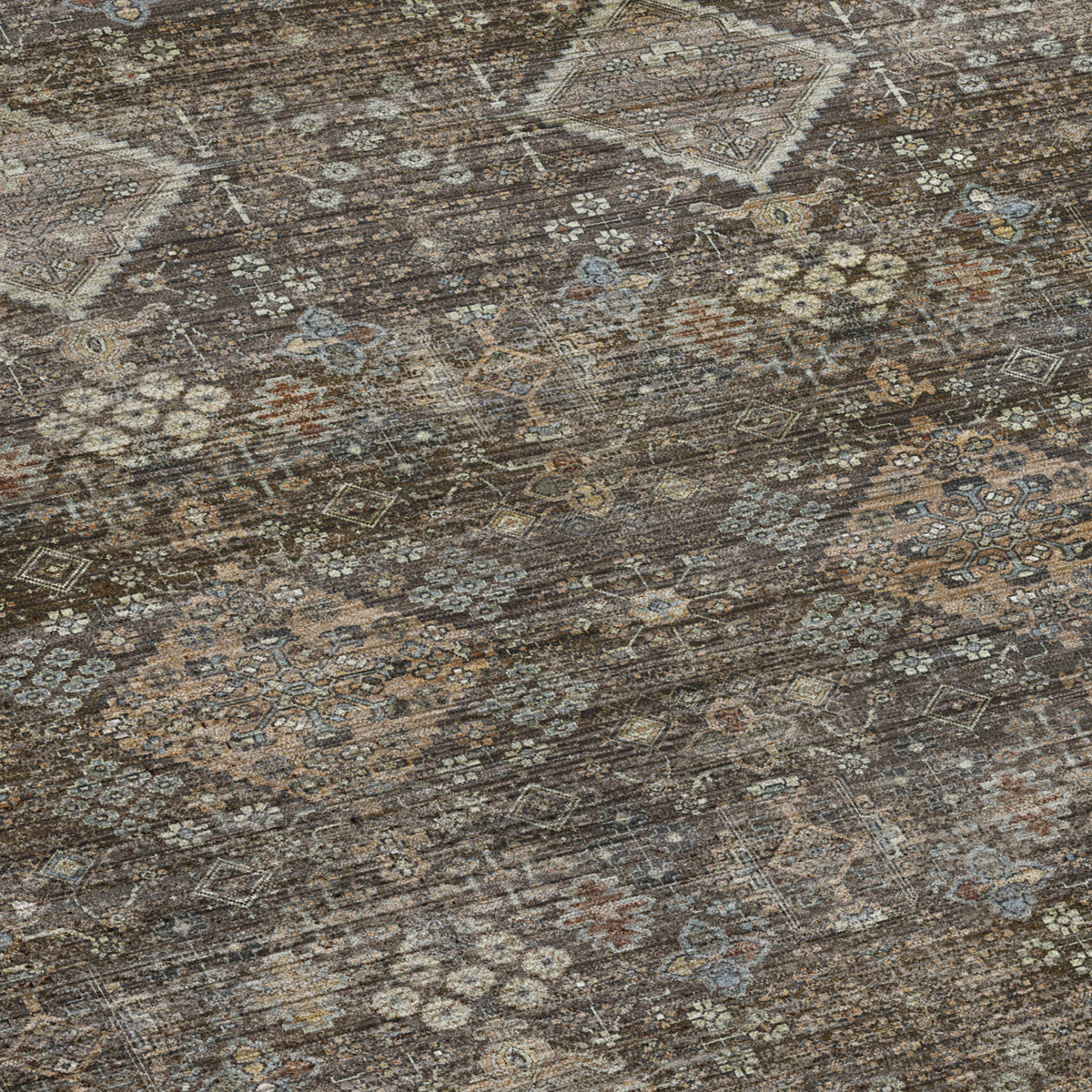 Machine Washable Aristo AR1 Chocolate Rug