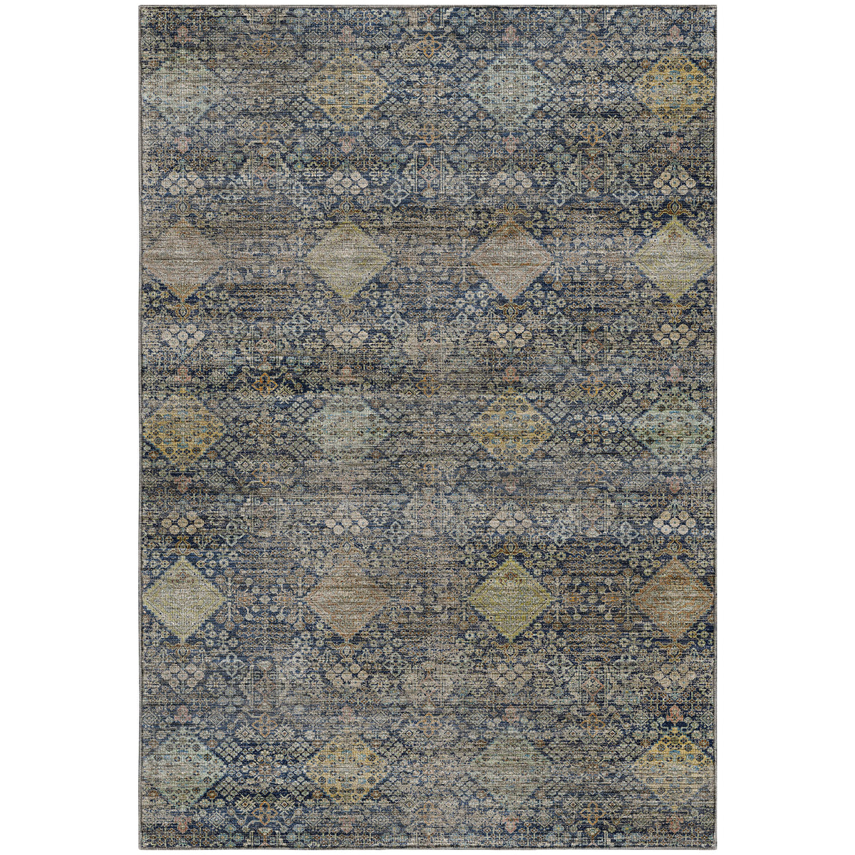 Machine Washable Aristo AR1 Navy Rug