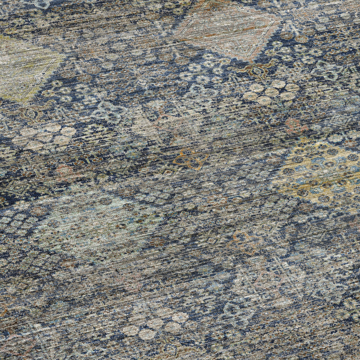 Machine Washable Aristo AR1 Navy Rug