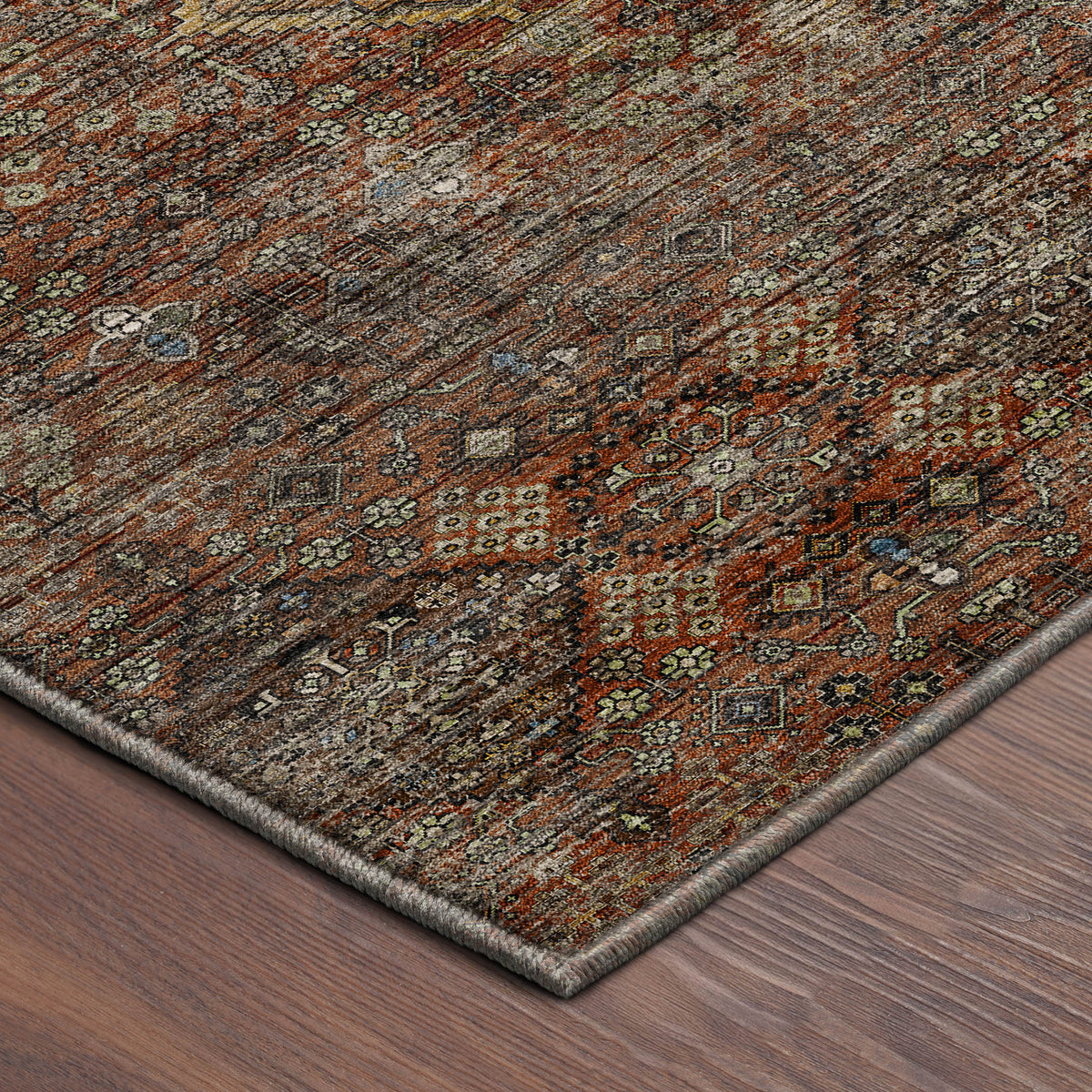 Machine Washable Aristo AR1 Paprika Rug
