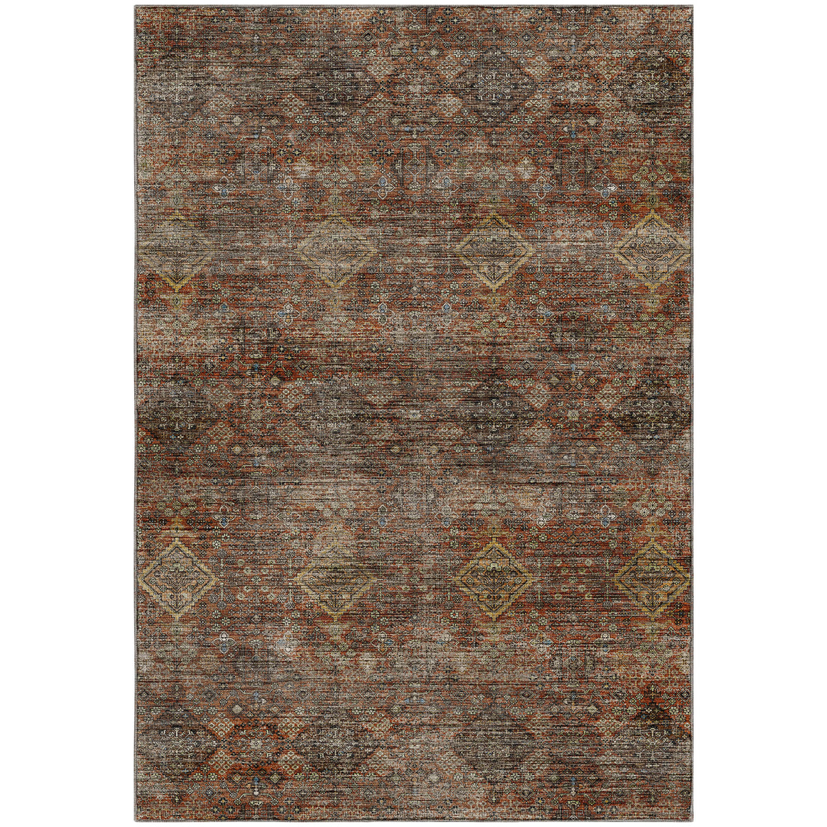 Machine Washable Aristo AR1 Paprika Rug