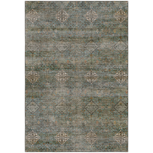 Machine Washable Aristo AR1 Teal Rug