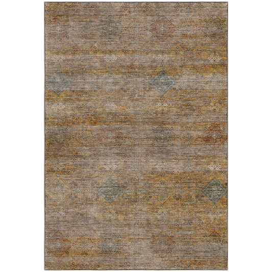 Machine Washable Aristo AR1 Terracotta Rug