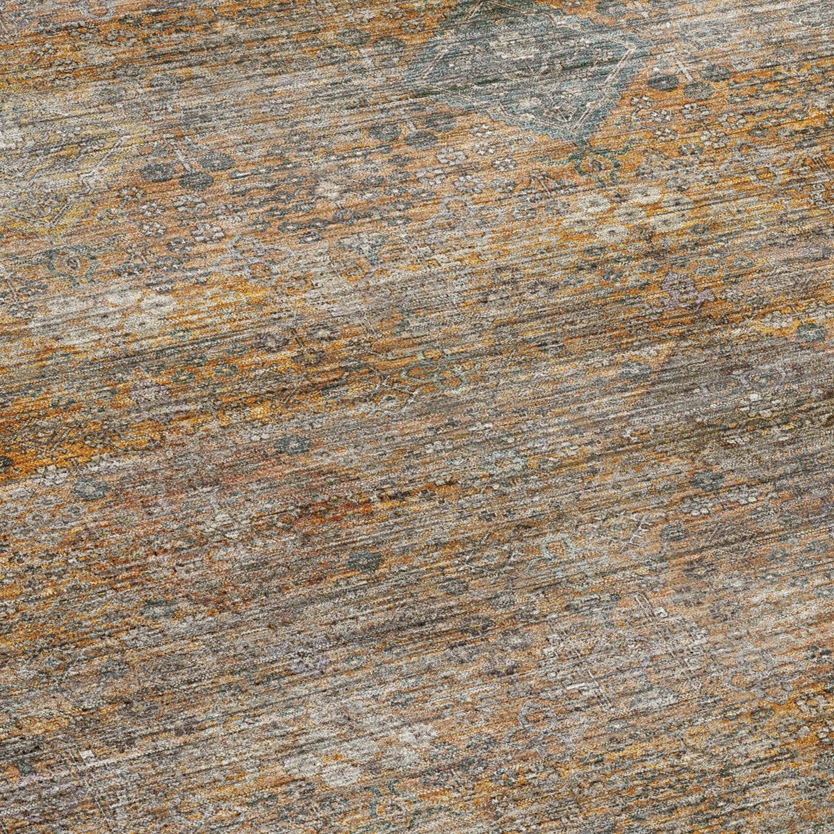 Machine Washable Aristo AR1 Terracotta Rug