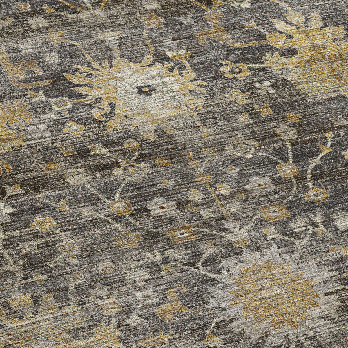 Machine Washable Aristo AR2 Charcoal Rug