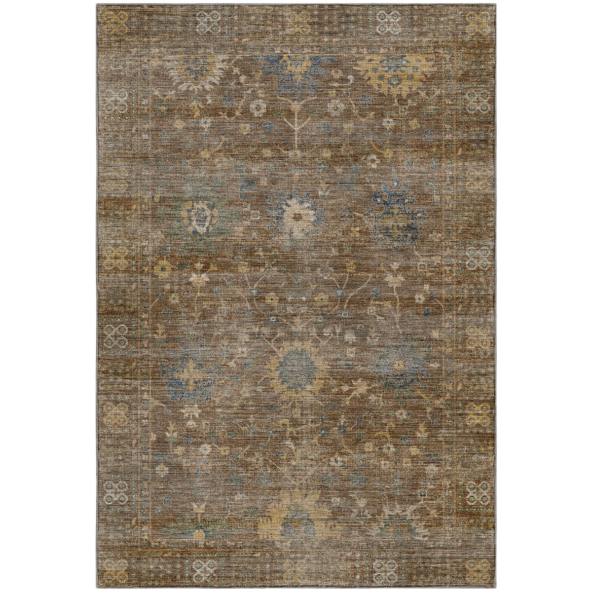 Machine Washable Aristo AR2 Chocolate Rug