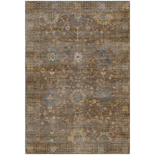 Machine Washable Aristo AR2 Chocolate Rug