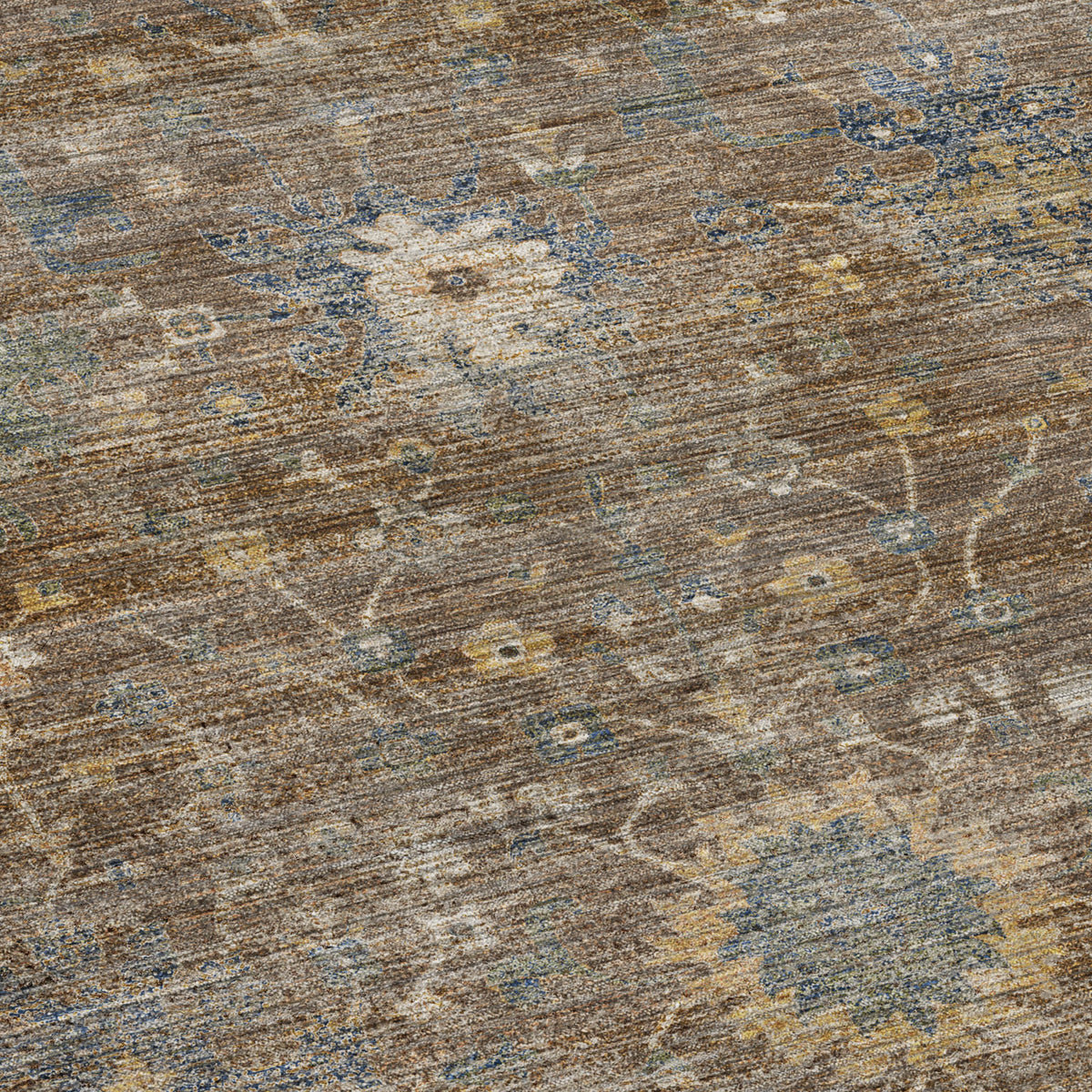 Machine Washable Aristo AR2 Chocolate Rug