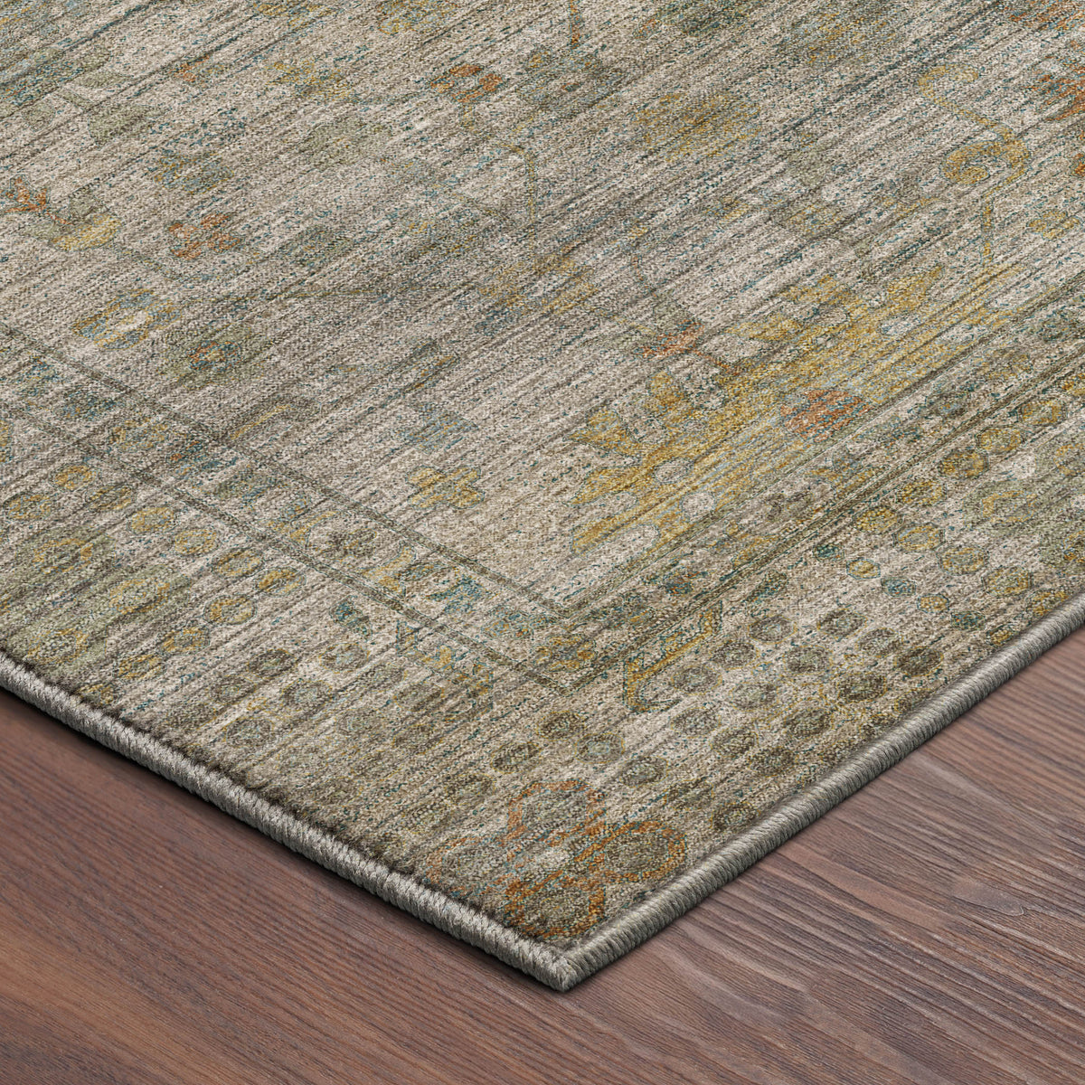 Machine Washable Aristo AR2 Ivory Rug