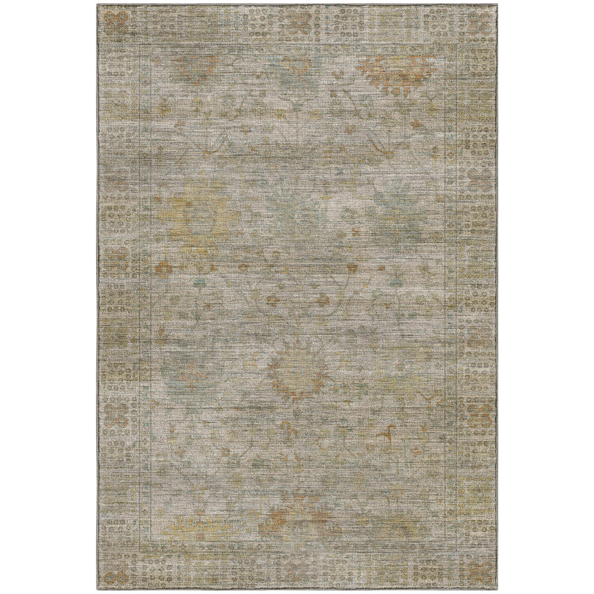 Machine Washable Aristo AR2 Ivory Rug