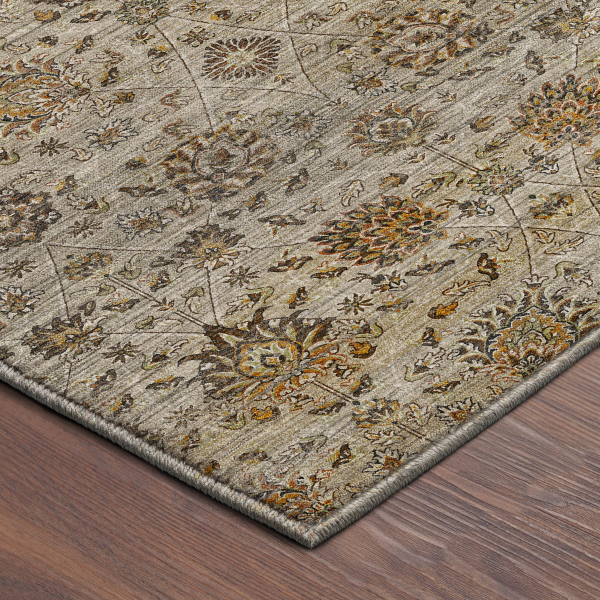 Machine Washable Aristo AR3 Beige Rug