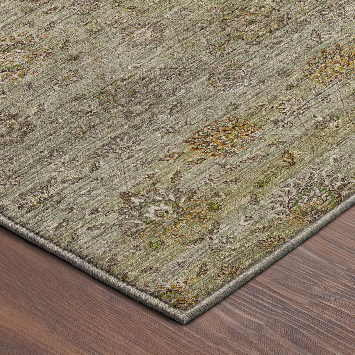 Machine Washable Aristo AR3 Celery Rug