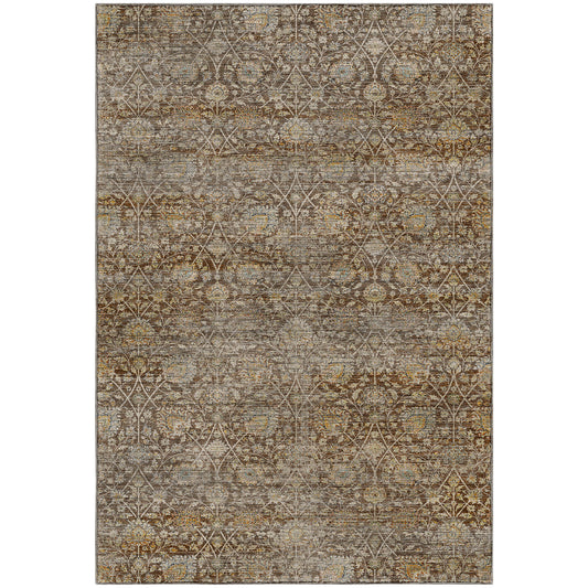 Machine Washable Aristo AR3 Coffee Rug