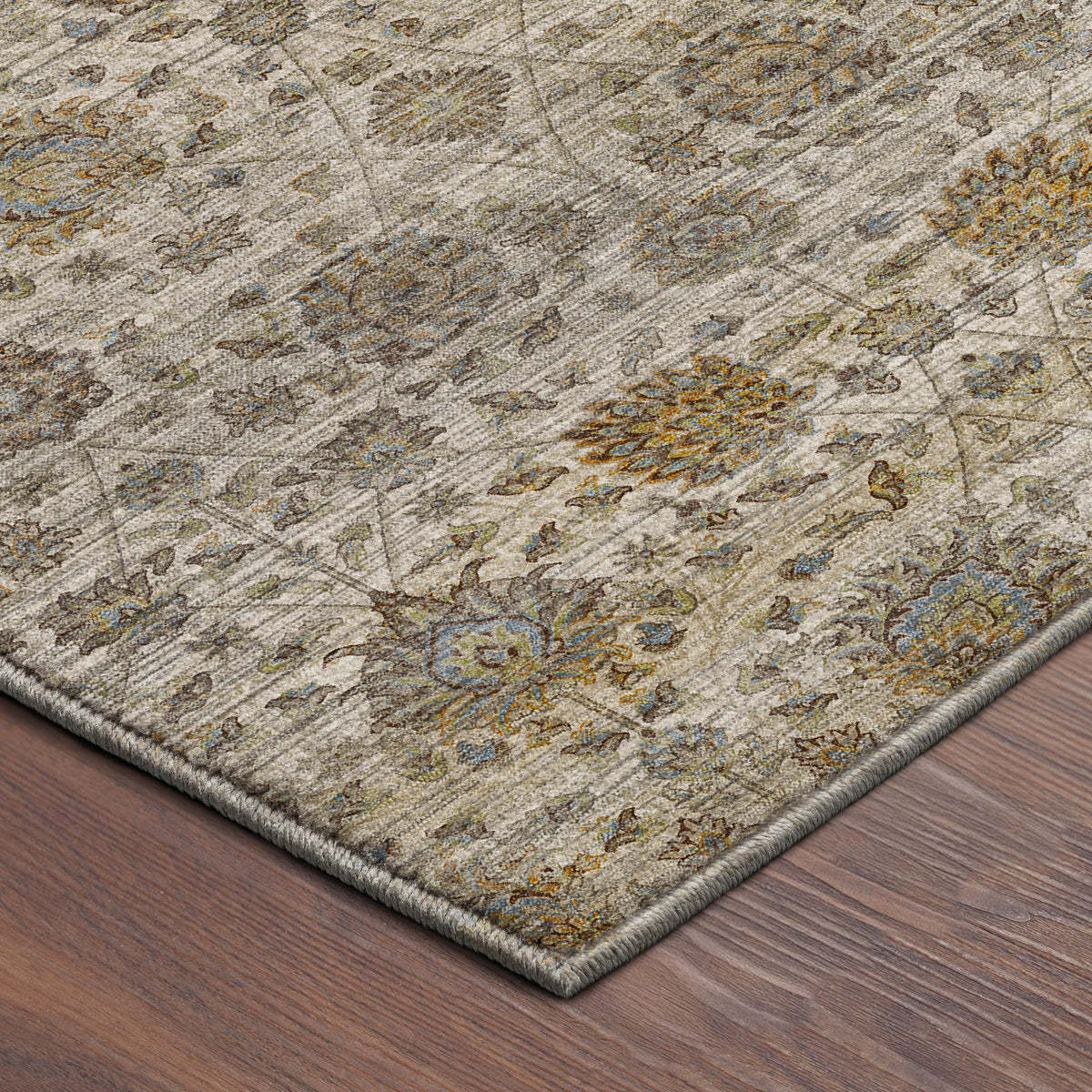 Machine Washable Aristo AR3 Ivory Rug