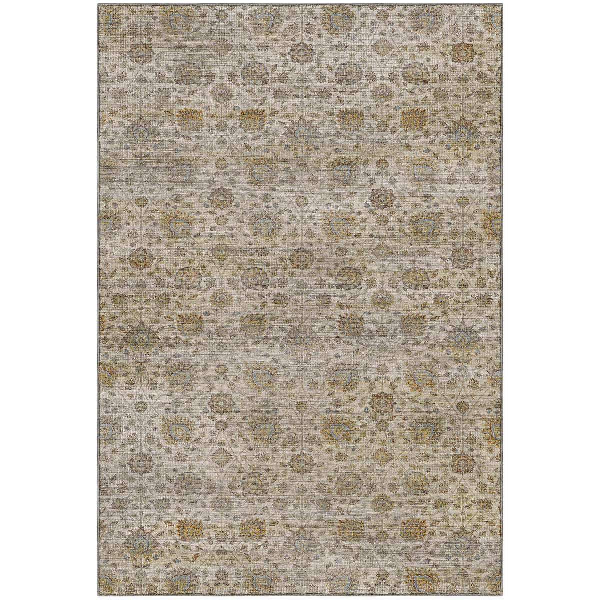 Machine Washable Aristo AR3 Ivory Rug