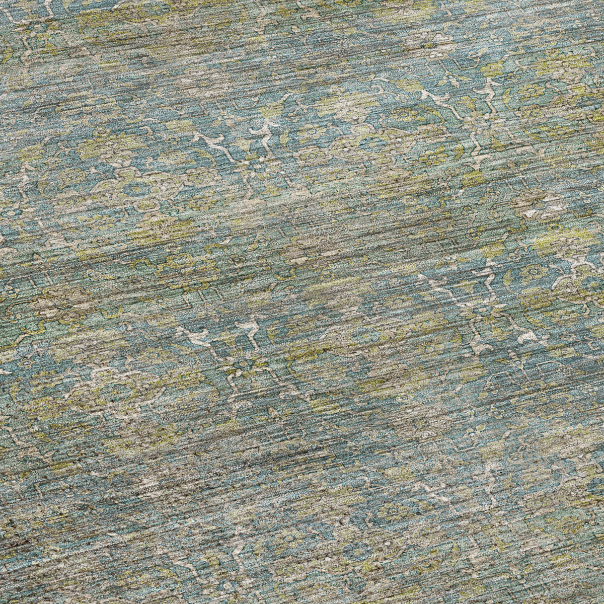 Machine Washable Aristo AR5 Teal Rug