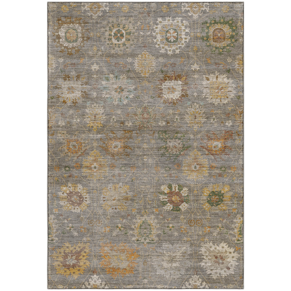 Machine Washable Aristo AR6 Gray Rug