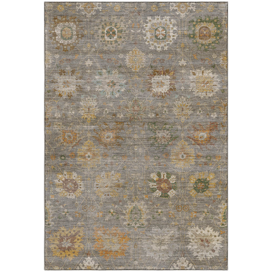 Machine Washable Aristo AR6 Gray Rug