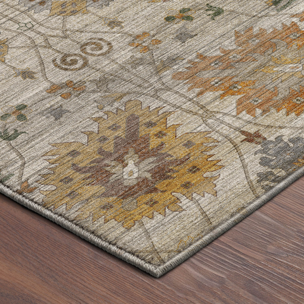 Machine Washable Aristo AR6 Ivory Rug