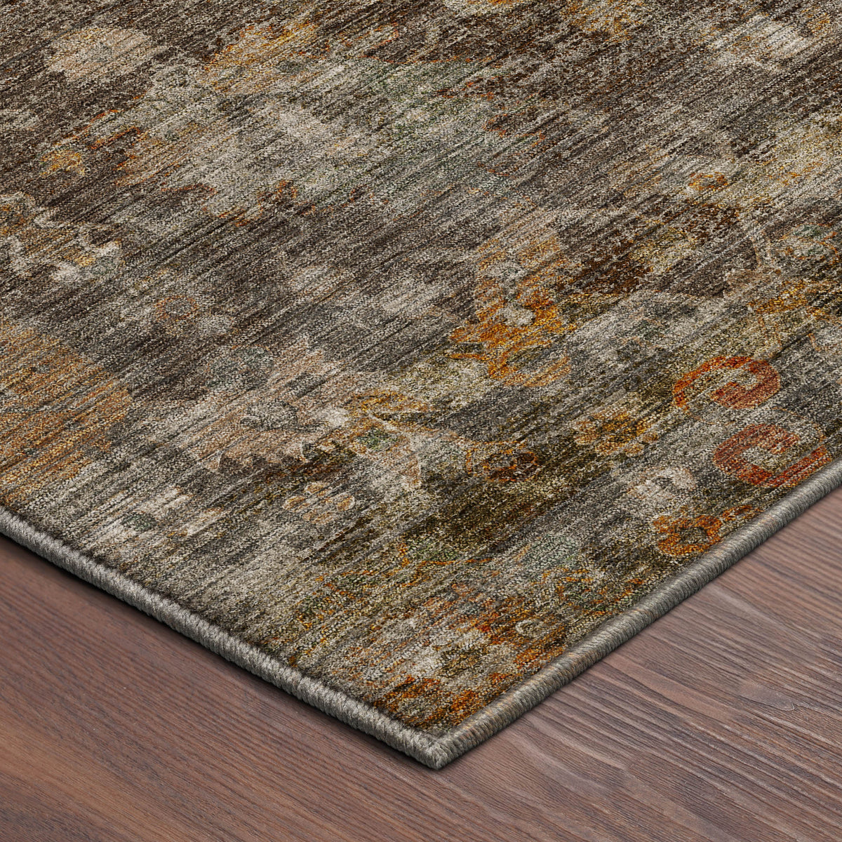 Machine Washable Aristo AR7 Chocolate Rug