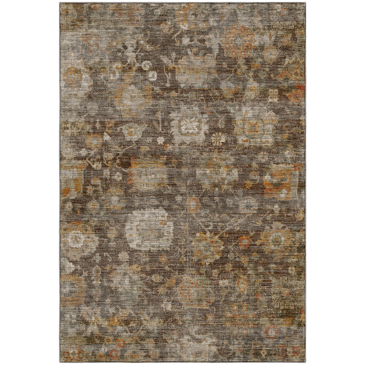 Machine Washable Aristo AR7 Chocolate Rug