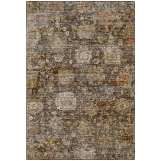 Machine Washable Aristo AR7 Chocolate Rug