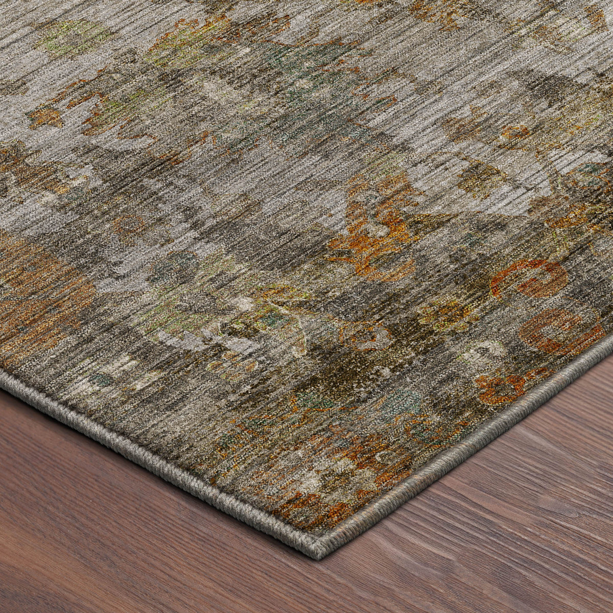 Machine Washable Aristo AR7 Silver Rug