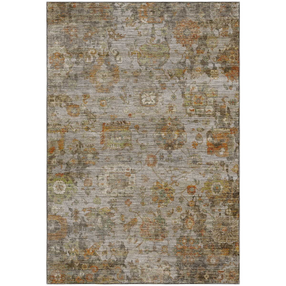 Machine Washable Aristo AR7 Silver Rug