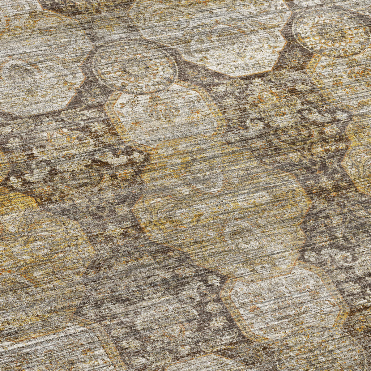 Machine Washable Aristo AR8 Coffee Rug