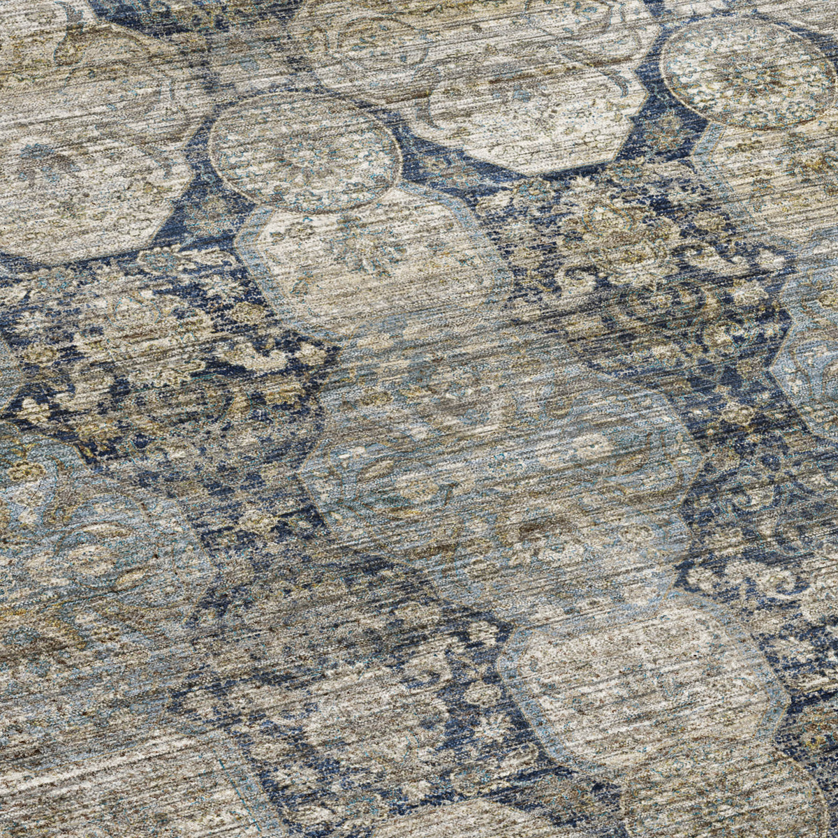 Machine Washable Aristo AR8 Navy Rug