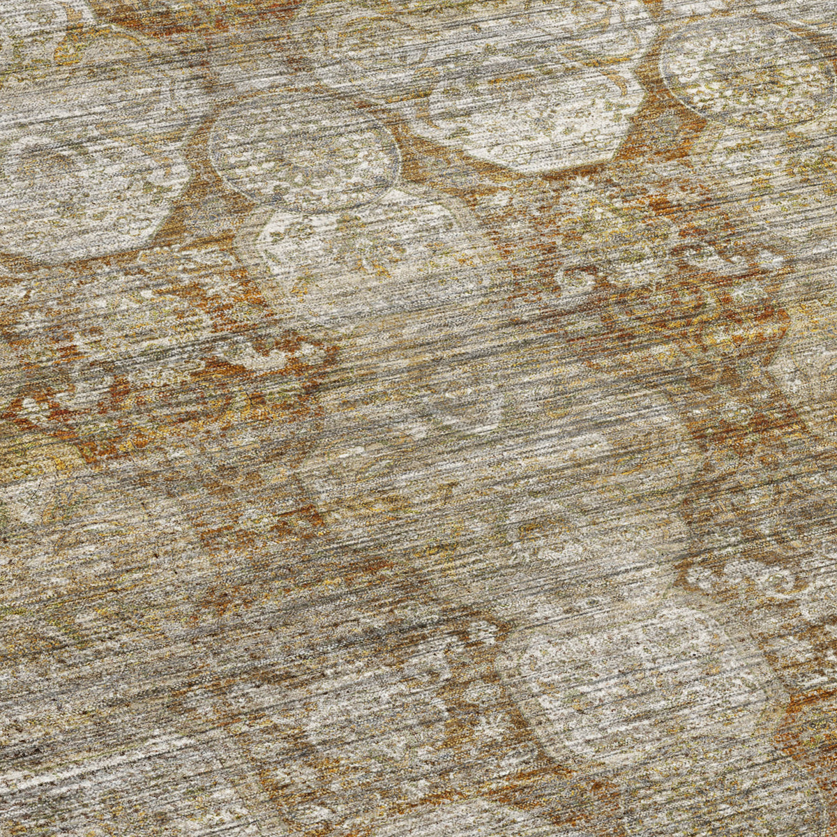 Machine Washable Aristo AR8 Terracotta Rug