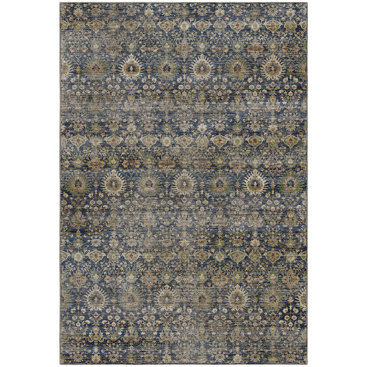 Machine Washable Aristo AR9 Navy Rug