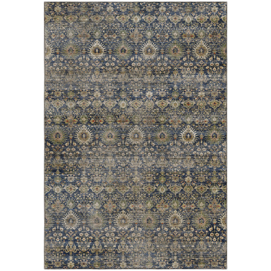 Machine Washable Aristo AR9 Navy Rug