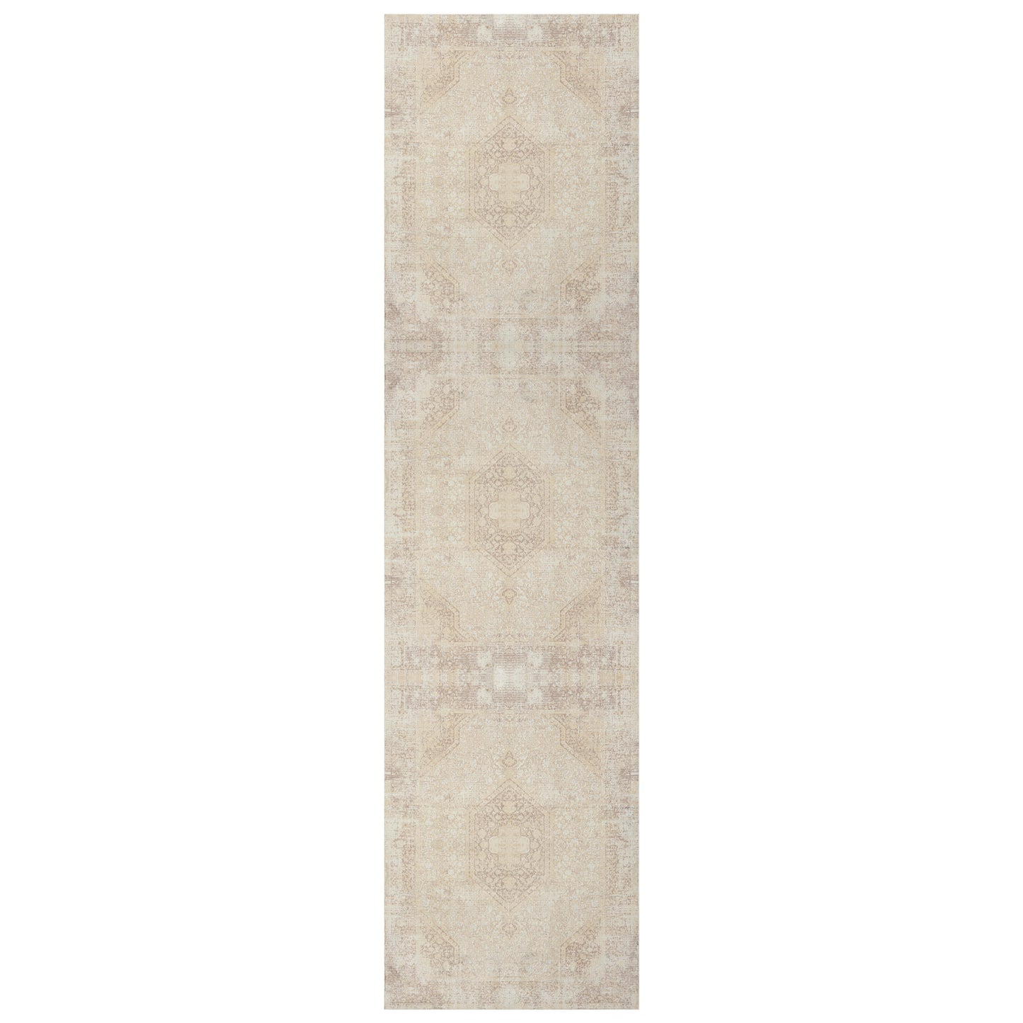 ARIAC-82421 Transitional/Casual Machine Made Beige Polyester, Non-Skid Backing Indoor Area Rugs - LR Home