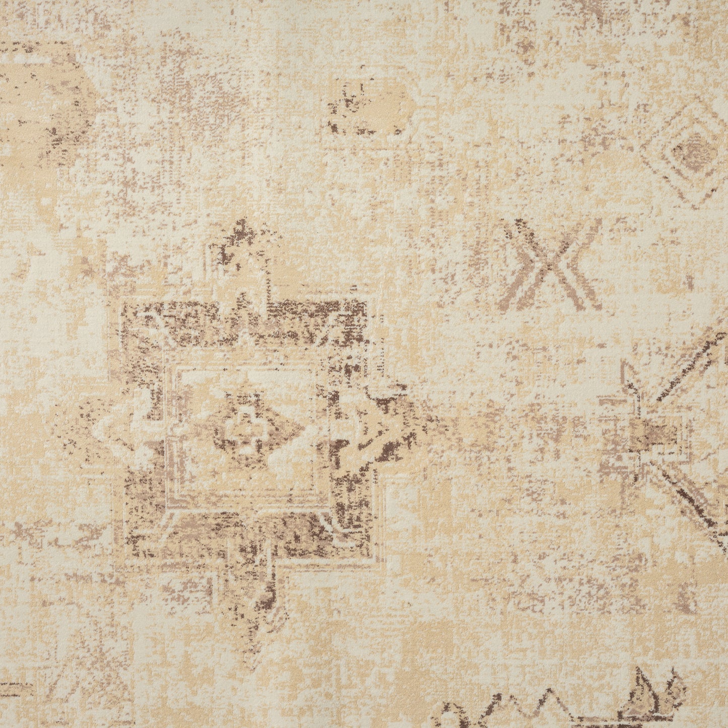 ARIAC-82423 Transitional/Casual Machine Made Beige Polyester, Non-Skid Backing Indoor Area Rugs - LR Home