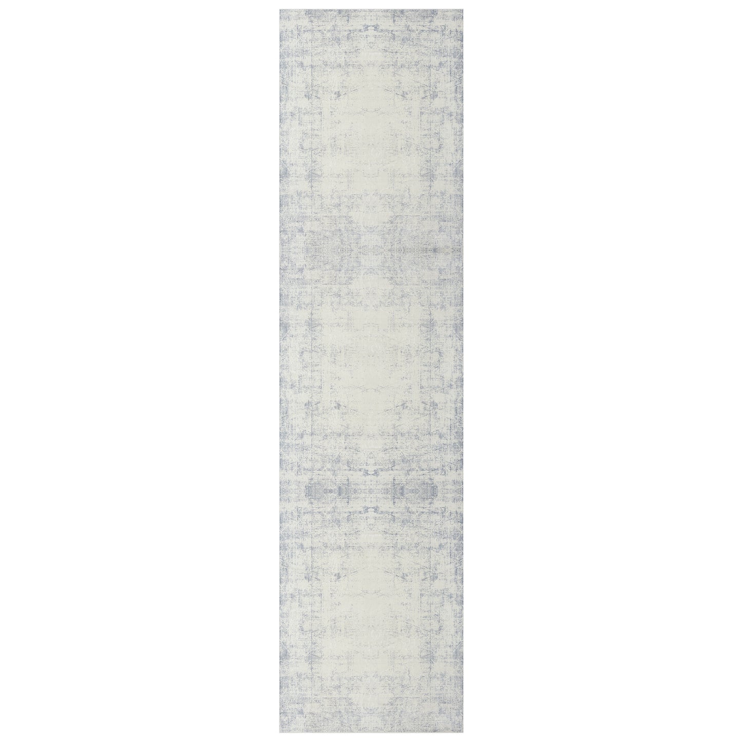 ARIAC-82424 Modern/Contemporary Machine Made Blue/Gray Polyester, Non-Skid Backing Indoor Area Rugs - LR Home