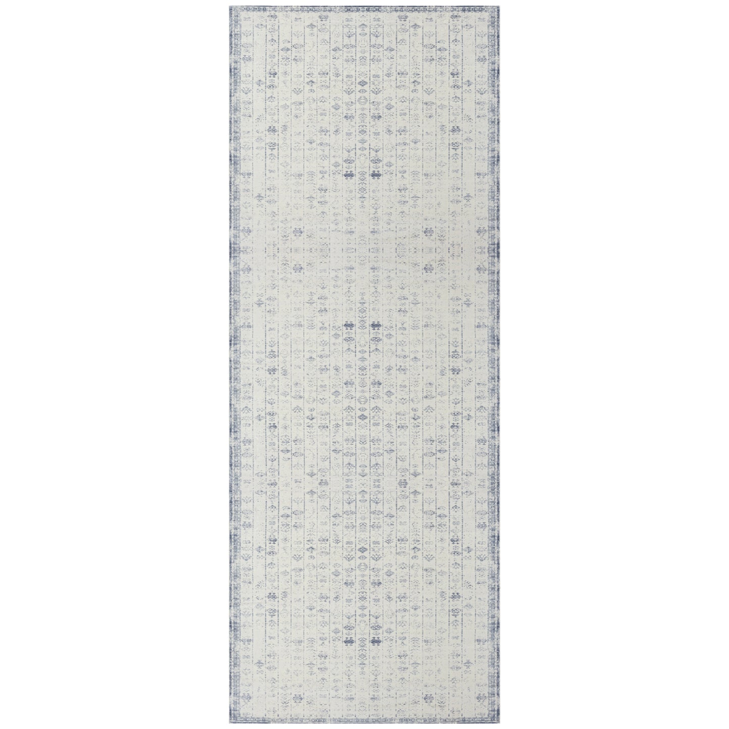 Aria-82427 Transitional Power-Loomed Blue/Gray Latex Indoor Area Rug - LR Home