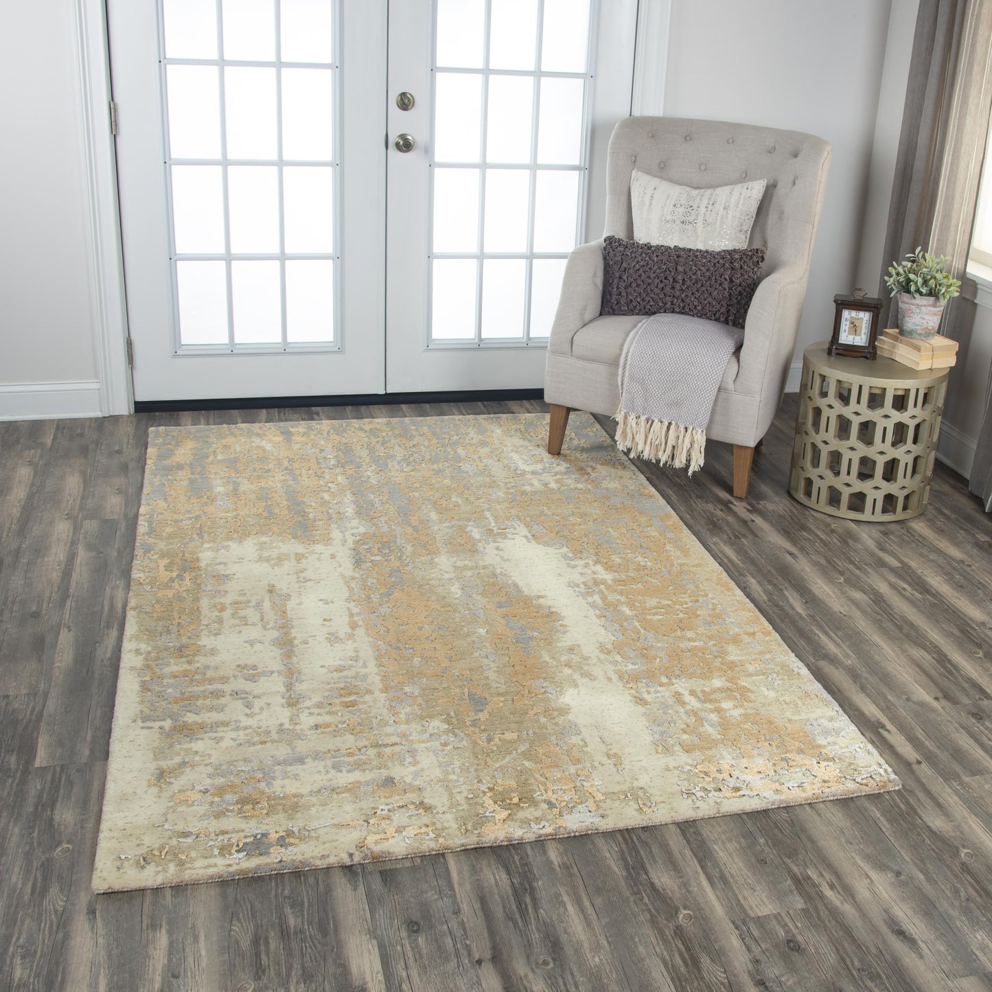 Artistry ARY102 Beige Hybrid Rug - Rizzy