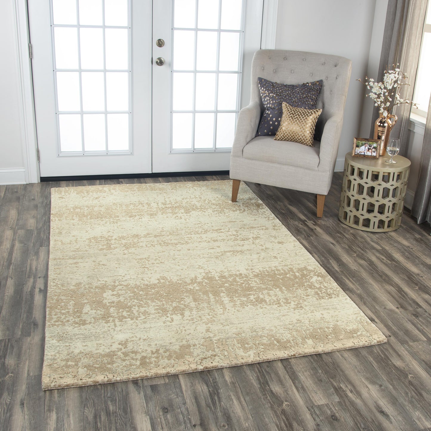 Artistry ARY104 Beige Hybrid Rug - Rizzy