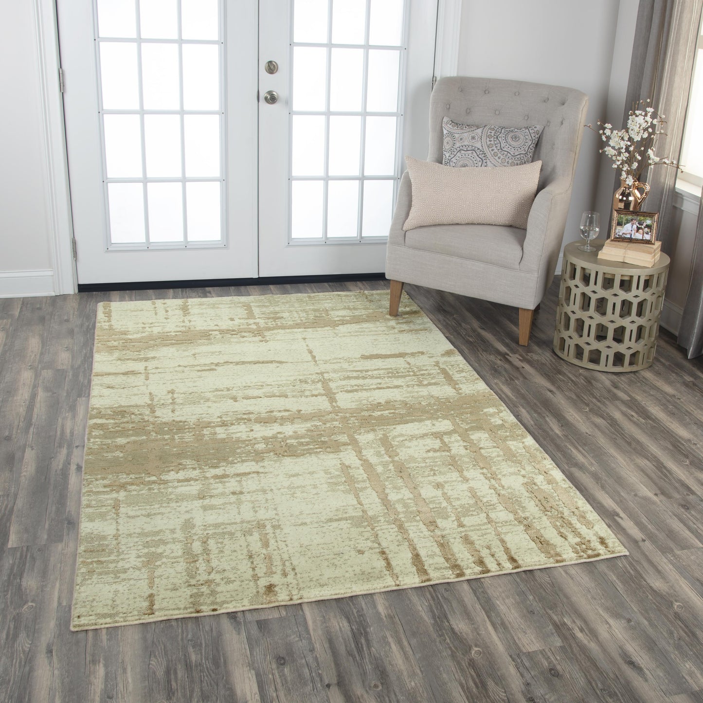 Artistry ARY105 Beige Hybrid Rug - Rizzy