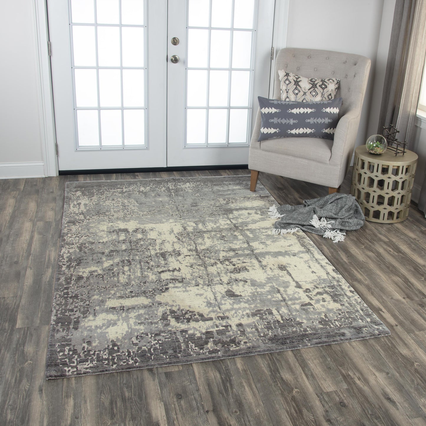 Artistry ARY110 Gray Hybrid Rug - Rizzy