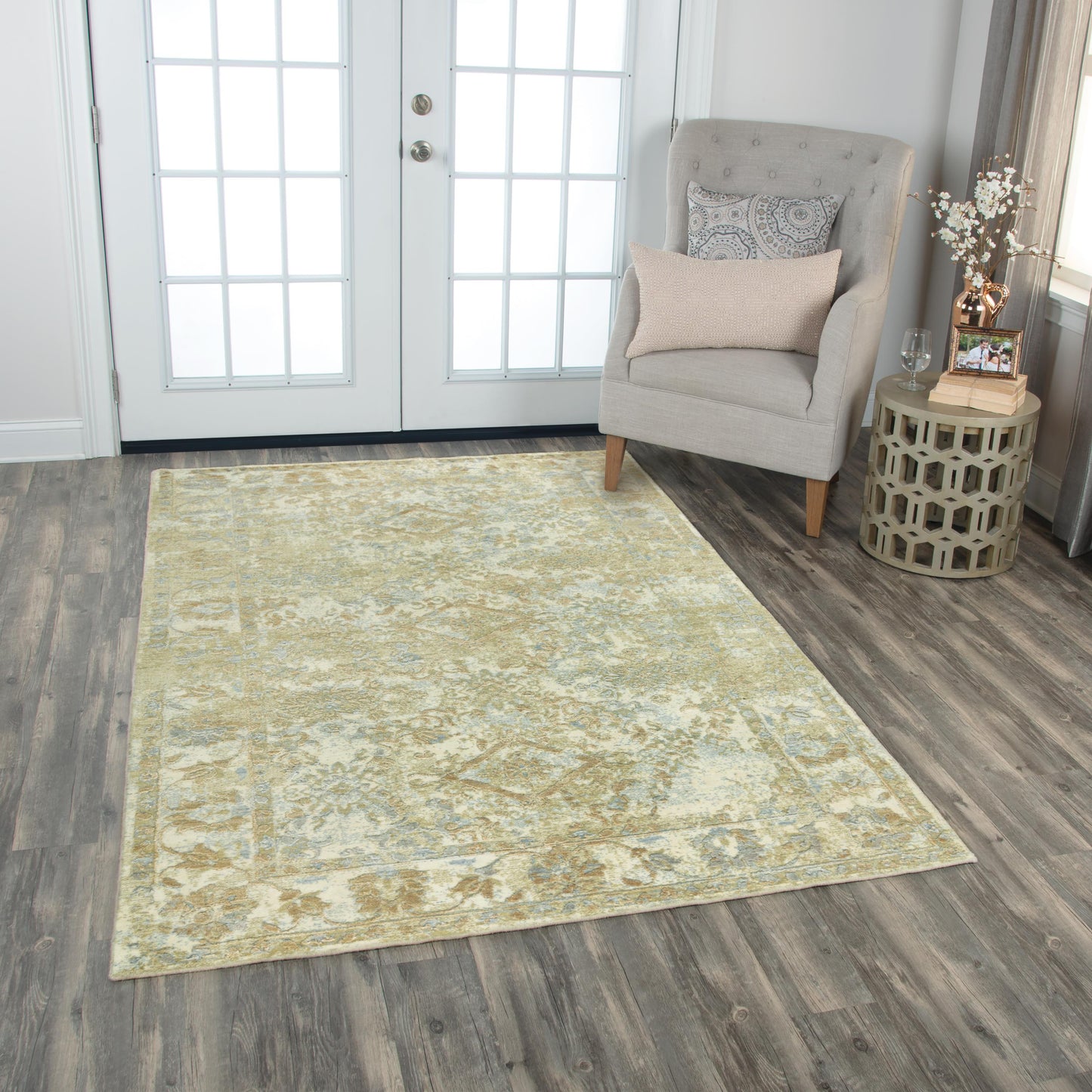 Artistry ARY114 Beige Hybrid Rug - Rizzy