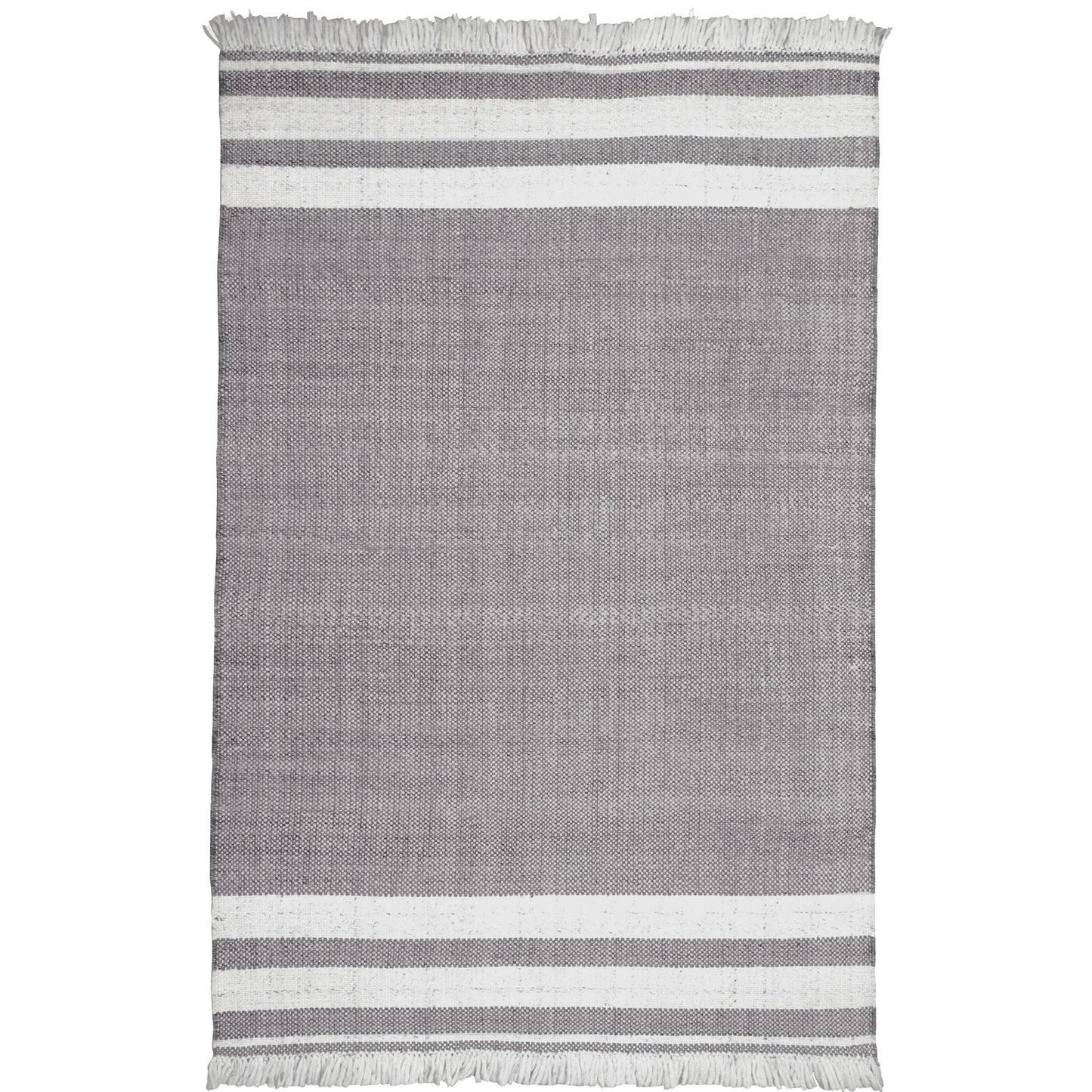 Asbury-82374 Farmhouse Hand-Woven Light Gray Self-Backed Indoor/Outdoor Area Rug - LR Home