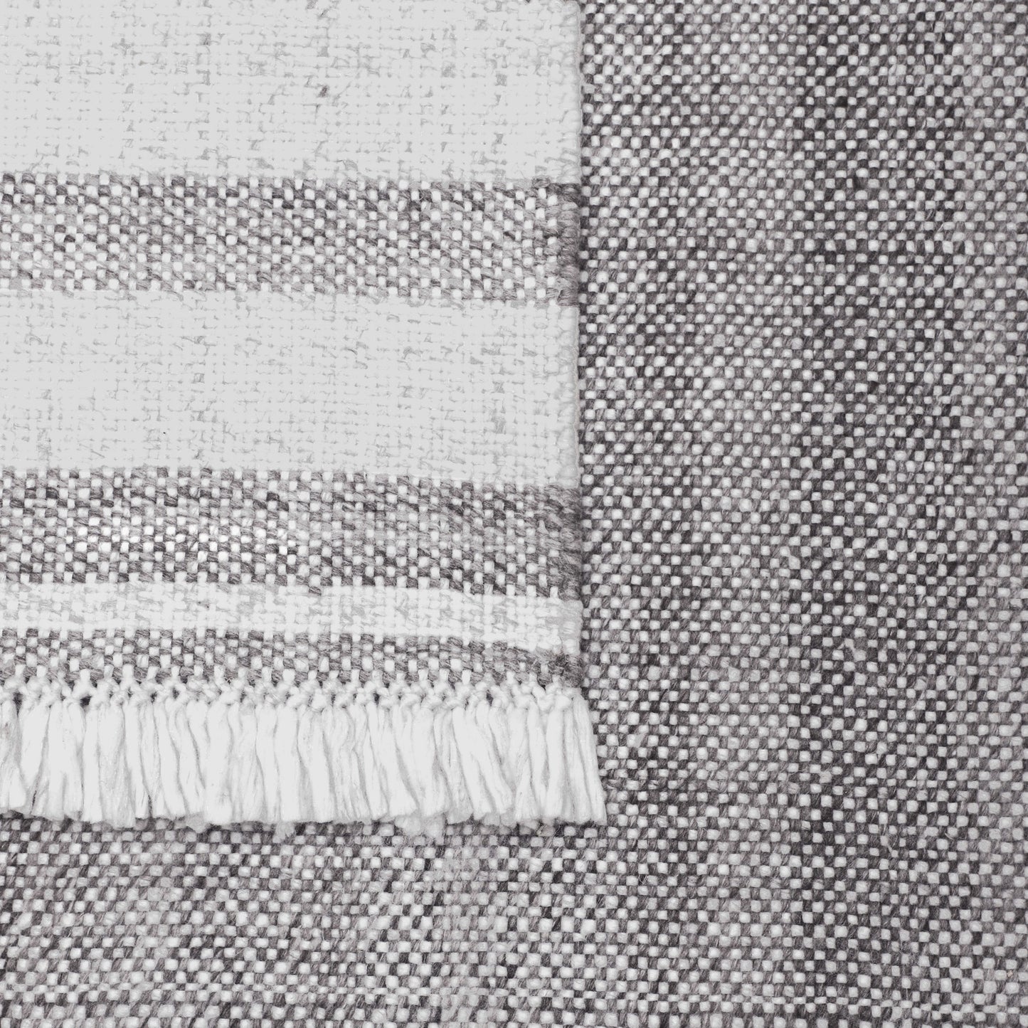 Asbury-82374 Farmhouse Hand-Woven Light Gray Self-Backed Indoor/Outdoor Area Rug - LR Home
