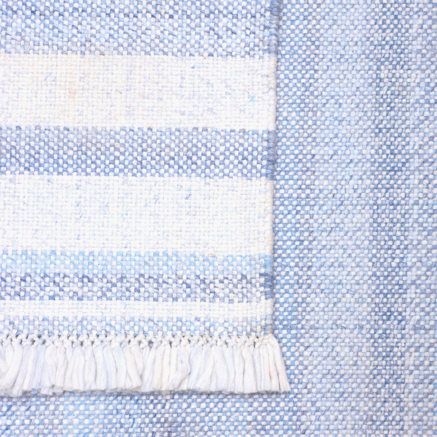 Asbury-82375 Farmhouse Hand-Woven Light Blue Self-Backed Indoor/Outdoor Area Rug - LR Home