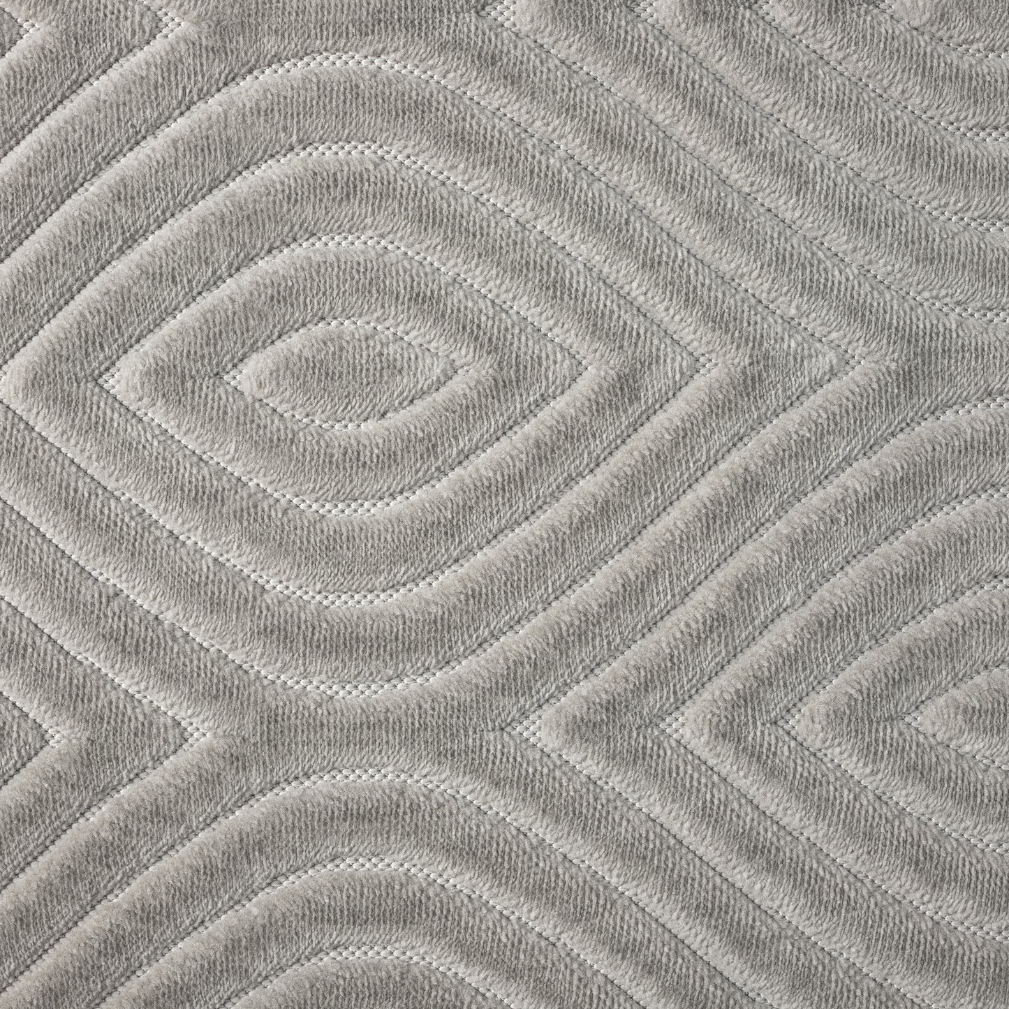 Atlas-82420 Contemporary Power-Loomed Gray Polypropylene Indoor/Outdoor Area Rug - LR Home