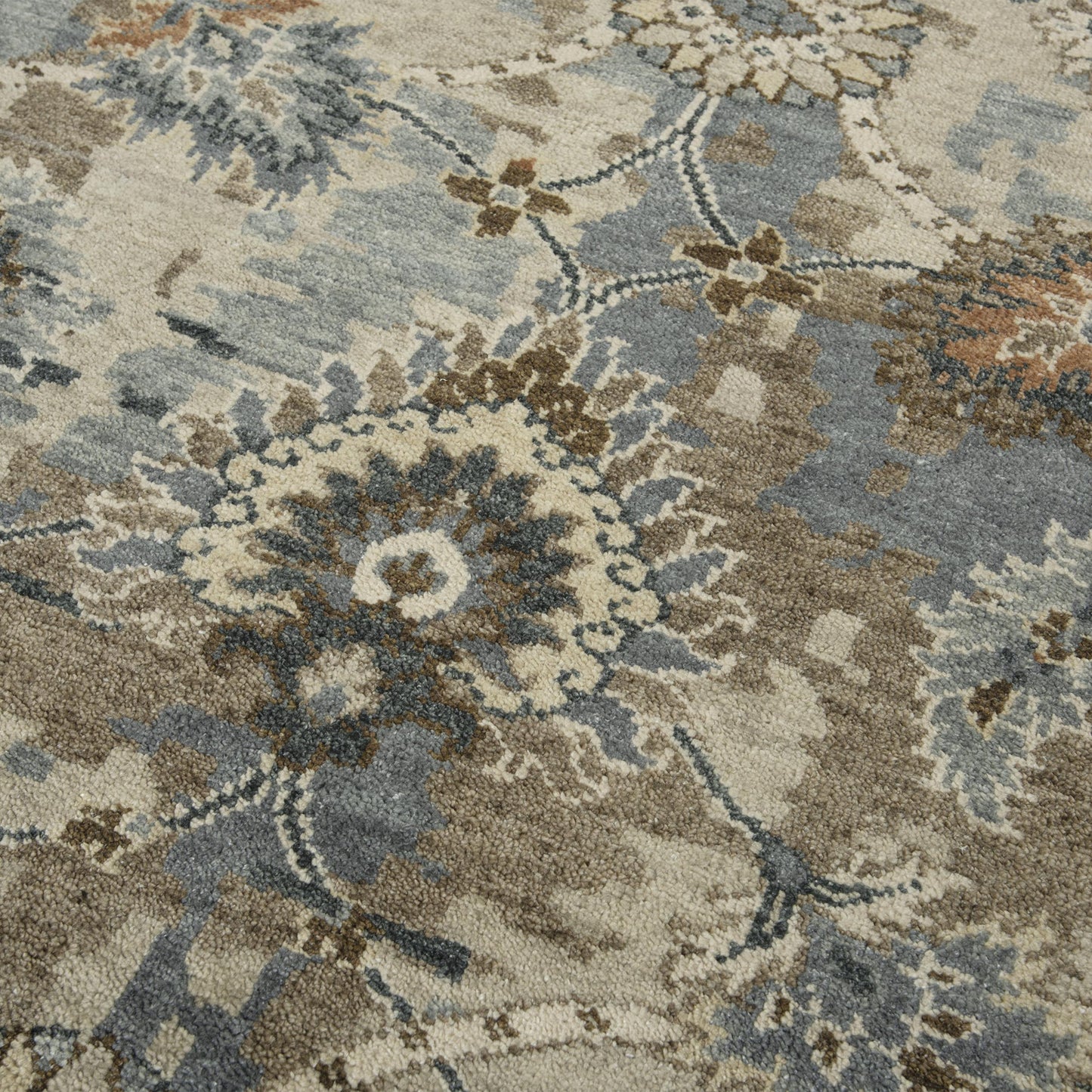 Ashton ATN917 Beige Hand Knotted Rug - Rizzy