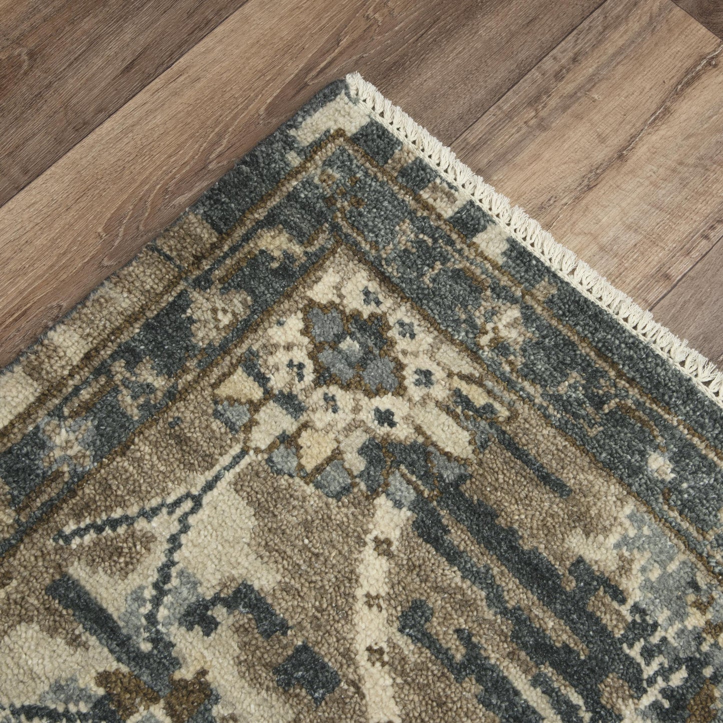Ashton ATN917 Beige Hand Knotted Rug - Rizzy
